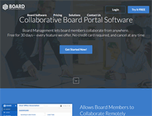 Tablet Screenshot of boardmanagement.com
